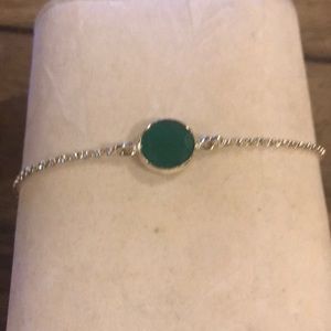 Green and Gold Adjustable Bracelet